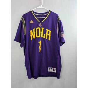 Nola Pelicans NBA Swingman 1 Jersey Tyreke Evans Mardi Gras Edition Purple Pride